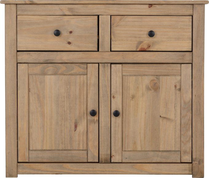 Seconique Panama 2 Door 2 Drawer Sideboard Natural Wax