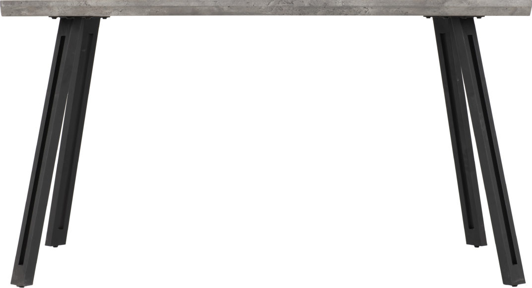 Seconique Quebec Wave Edge Dining Table Concrete Effect/Black