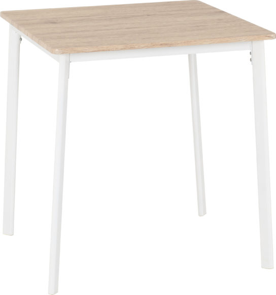 Seconique Riley Small Dining Set White/Light Oak Effect Veneer