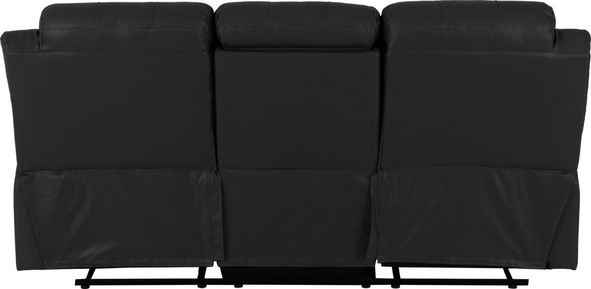 Seconique Roma 3+2 Recliner Suite Black Faux Leather
