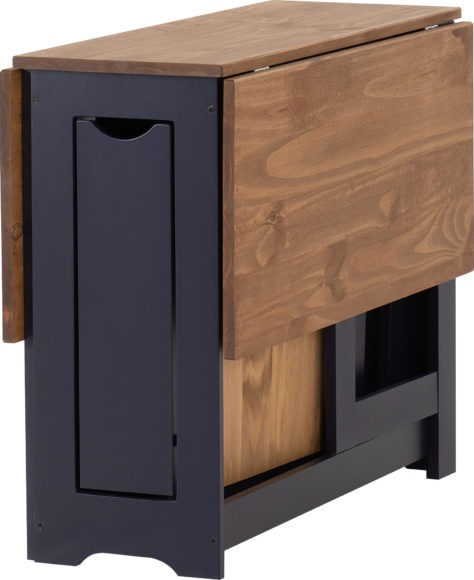 seconique Santos Butterfly Dining Set Navy Blue/Distressed Waxed Pine