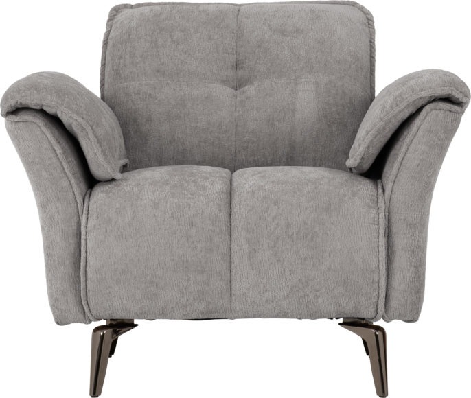 Seconique Amalfi 1 Seater Sofa Grey Fabric