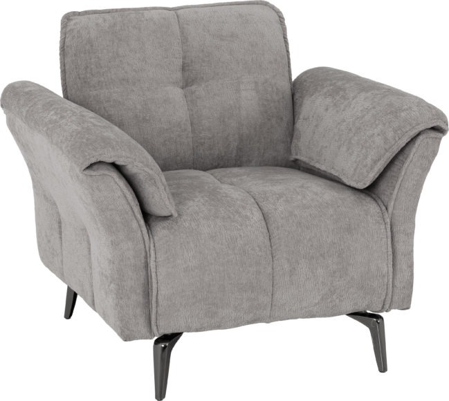 seconique Amalfi 1 Seater Sofa Grey Fabric
