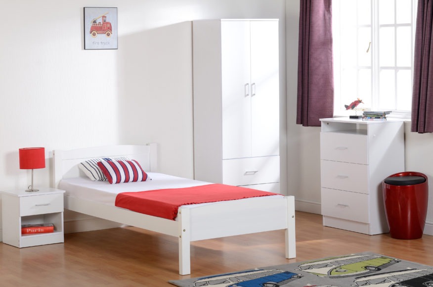 Seconique Amber 3' Bed White