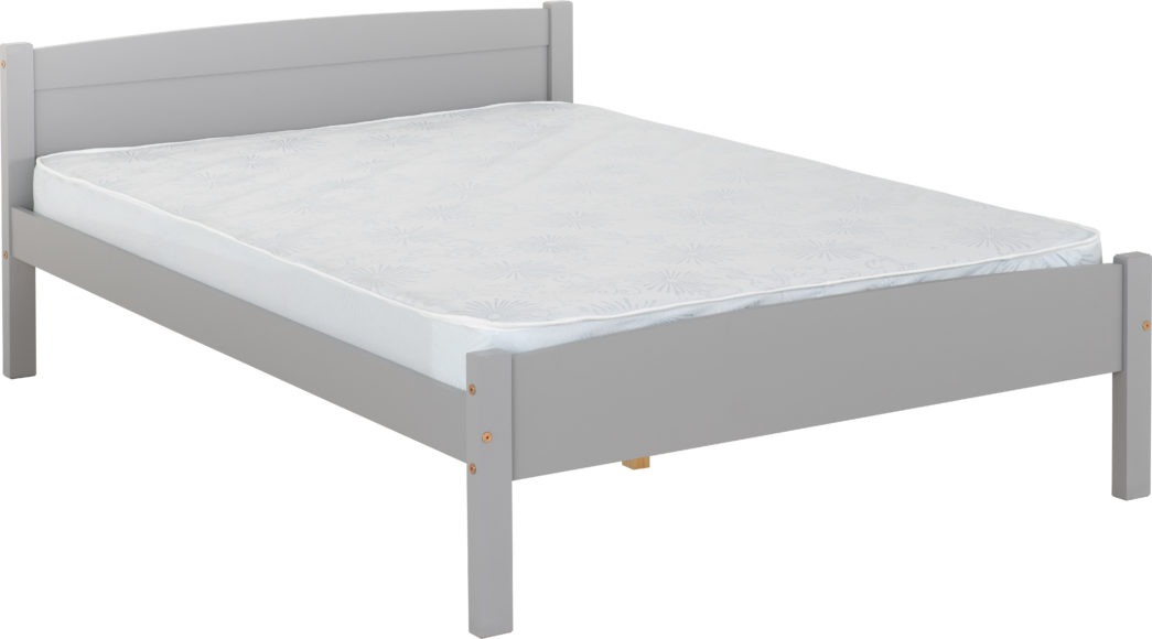Seconique Amber 4'6" Bed Grey Slate