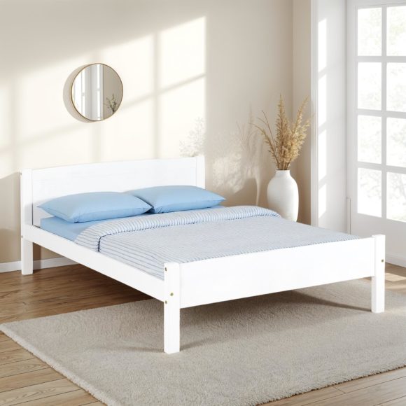 seconique Amber 4'6" Bed White