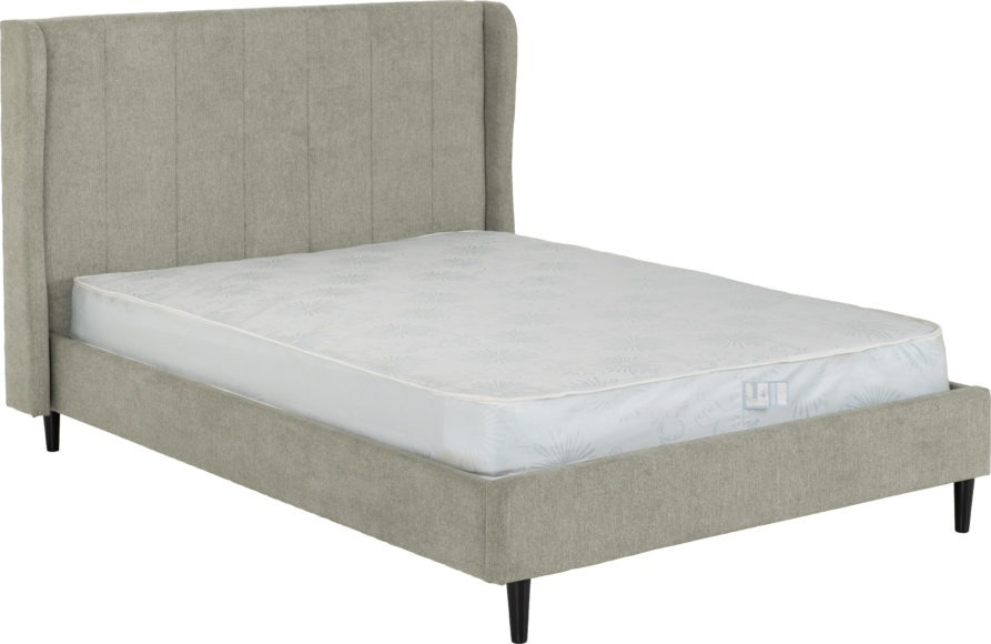 Seconique Amelia 5' Bed Dark Grey Fabric