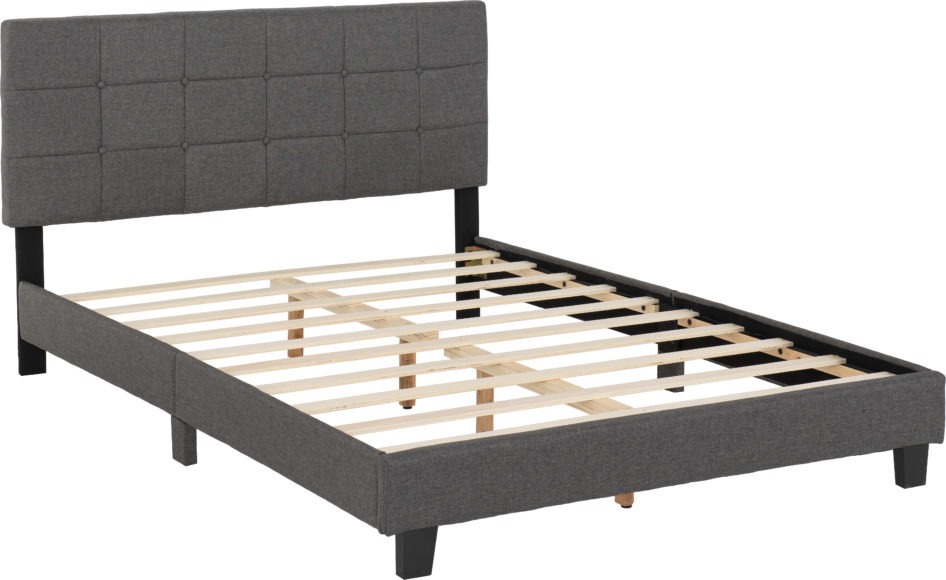 Seconique Arran 4'6" Bed Grey Fabric