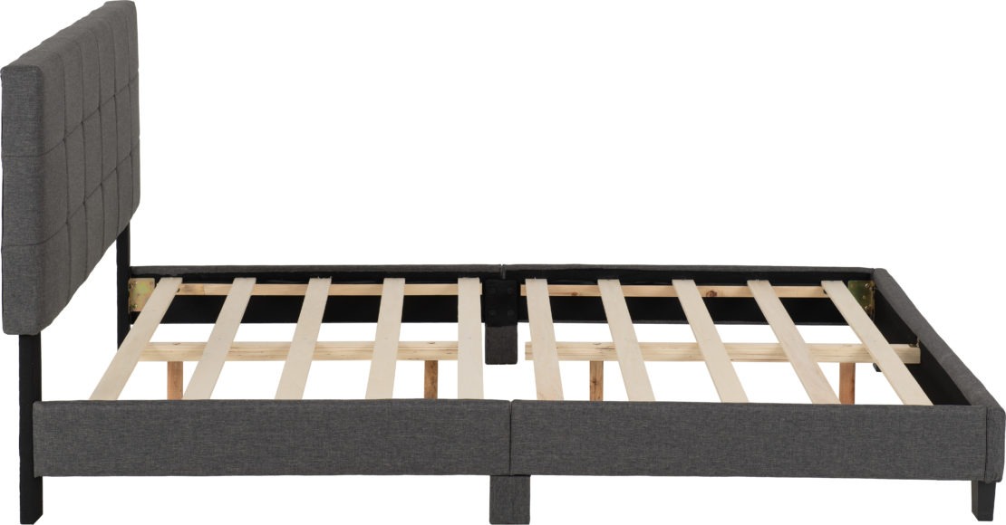 Seconique Arran 4'6" Bed Grey Fabric