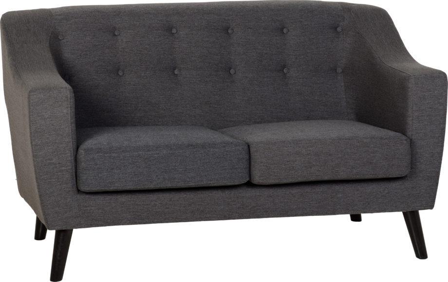 Seconique Ashley 2 Seater Sofa Dark Grey Fabric