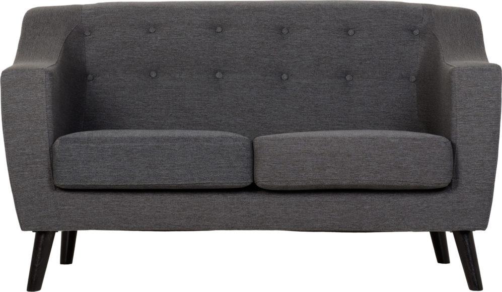 Seconique Ashley 2 Seater Sofa Dark Grey Fabric