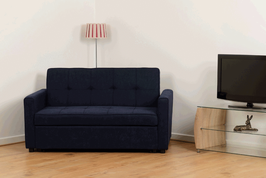 seconique Astoria Sofa Bed Navy Blue Fabric