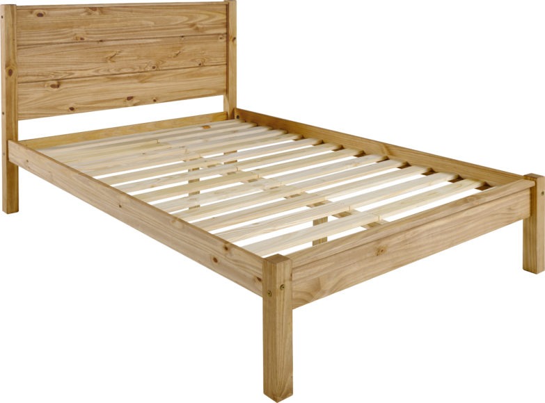 Seconique Barton 4'6" Bed Waxed Pine