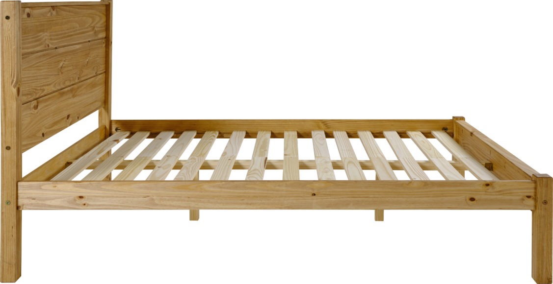Seconique Barton 4'6" Bed Waxed Pine
