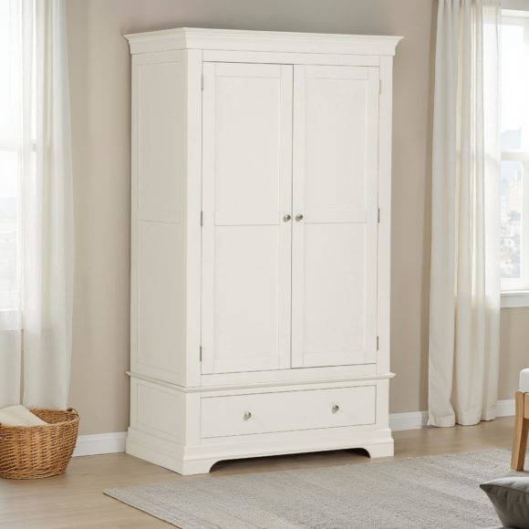 seconique Bordeaux 2 Door Wardrobe Ivory