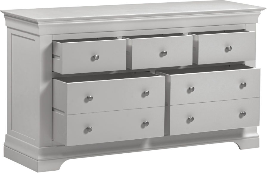 Seconique Bordeaux 3+2 Drawer Chest Pebble Grey