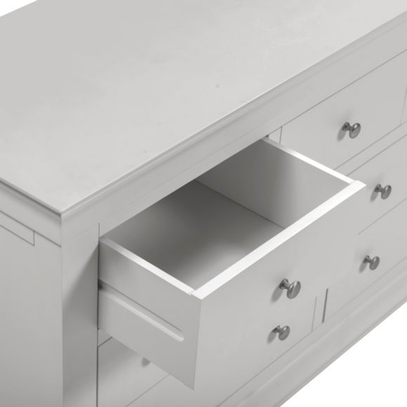 Seconique Bordeaux 3+2 Drawer Chest Pebble Grey