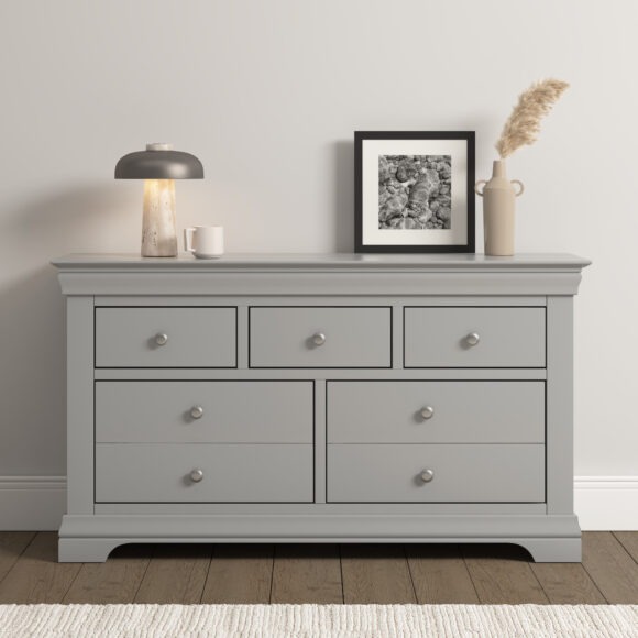 seconique Bordeaux 3+2 Drawer Chest Pebble Grey