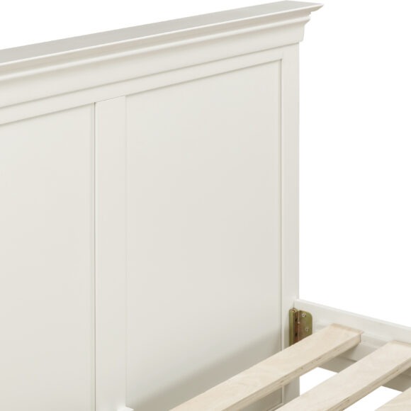 Seconique Bordeaux 4'6" Bed High Foot End Ivory