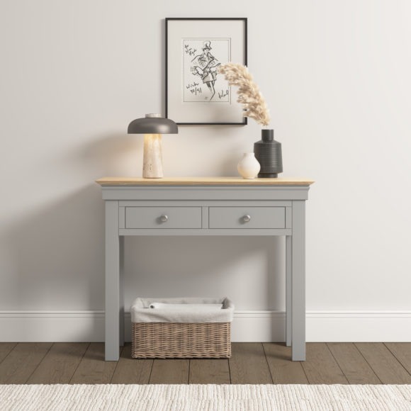 seconique Bordeaux Console Table Pebble Grey/Oak