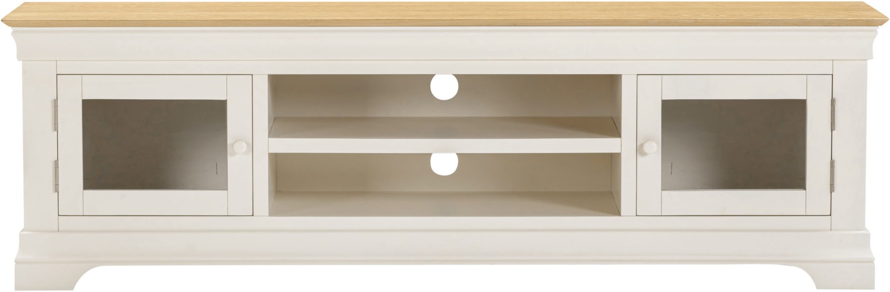 Seconique Bordeaux TV Stand Ivory/Oak