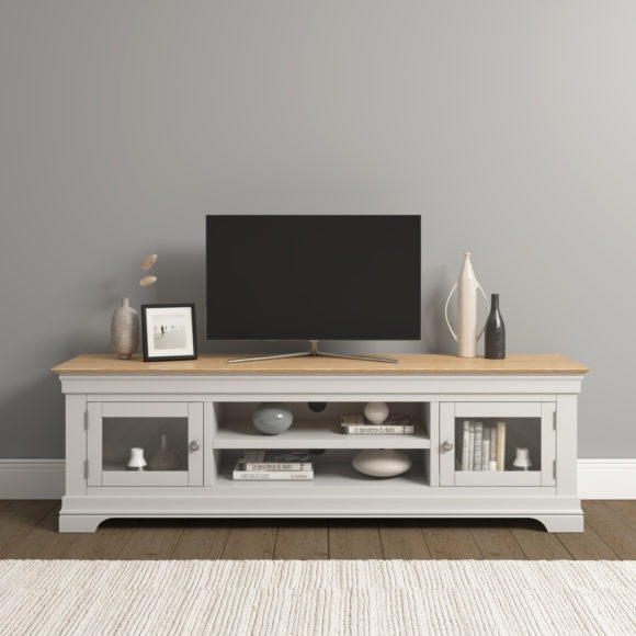 seconique Bordeaux TV Stand Ivory/Oak