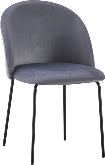 Seconique Boston Chair (Box Of 4) Grey Velvet