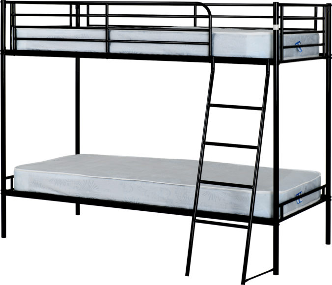 Seconique Brandon 3' Bunk Bed Black