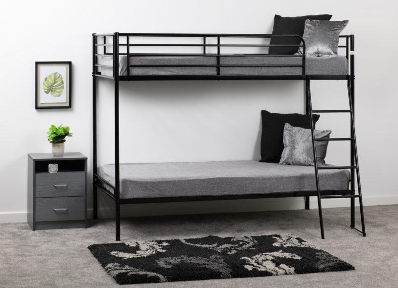 seconique Brandon 3' Bunk Bed Black