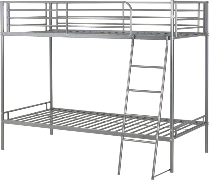 Seconique Brandon 3' Bunk Bed Silver