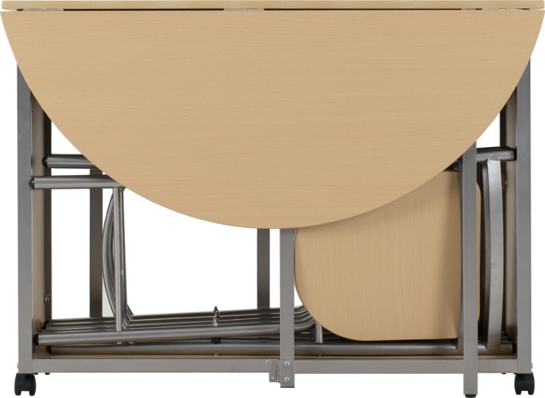 Seconique Budget Butterfly Dining Set Beech/Silver