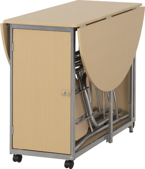 Seconique Budget Butterfly Dining Set Beech/Silver