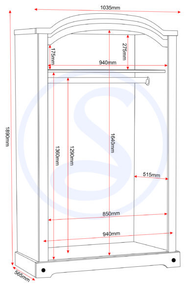 Seconique Corona Trio Distressed Waxed Pine