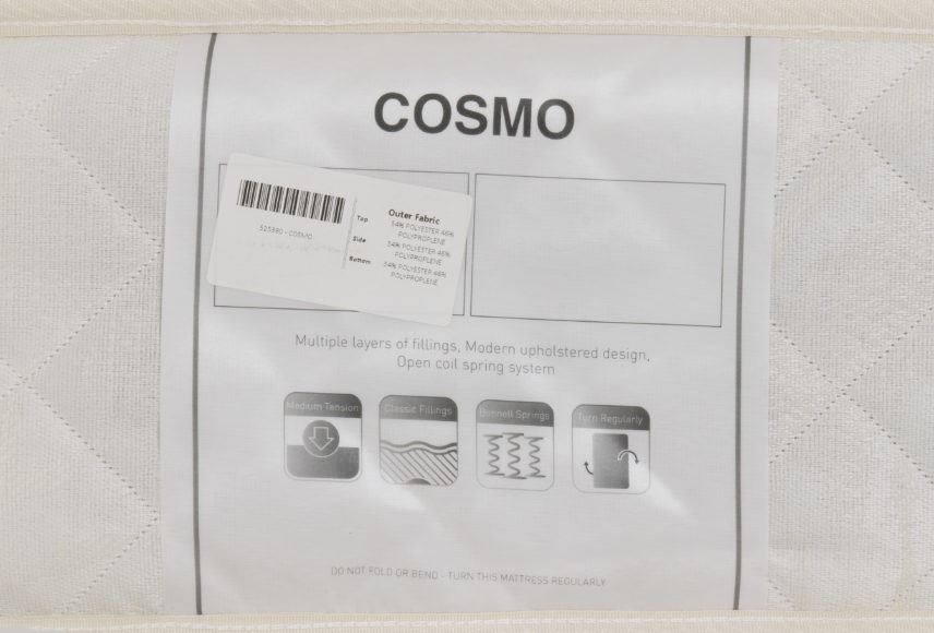 Seconique Cosmo 4'6" Mattress Cream