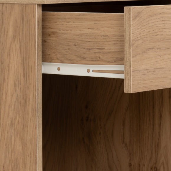 Seconique Dakota 1 Drawer Bedside Oak Effect