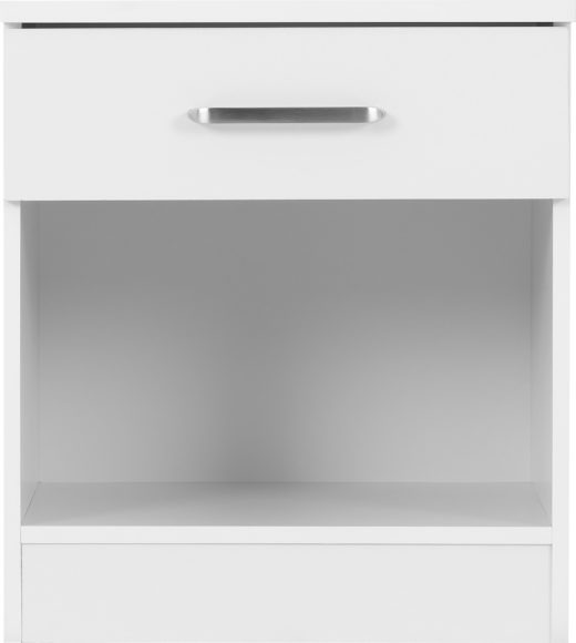 Seconique Dakota 1 Drawer Bedside White