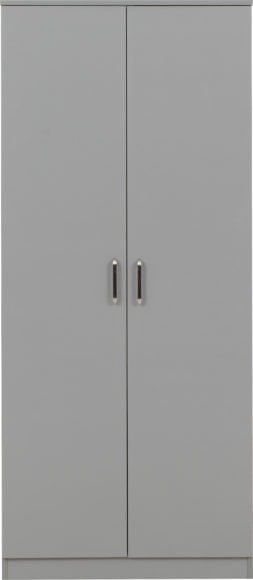 Seconique Dakota 2 Door Wardrobe Light Grey