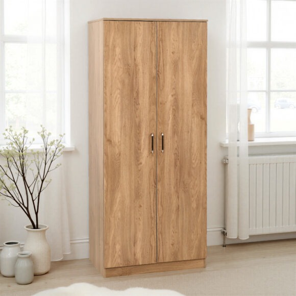 seconique Dakota 2 Door Wardrobe Oak Effect