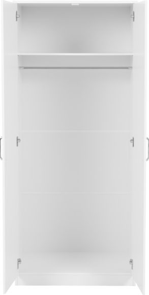 Seconique Dakota 2 Door Wardrobe White