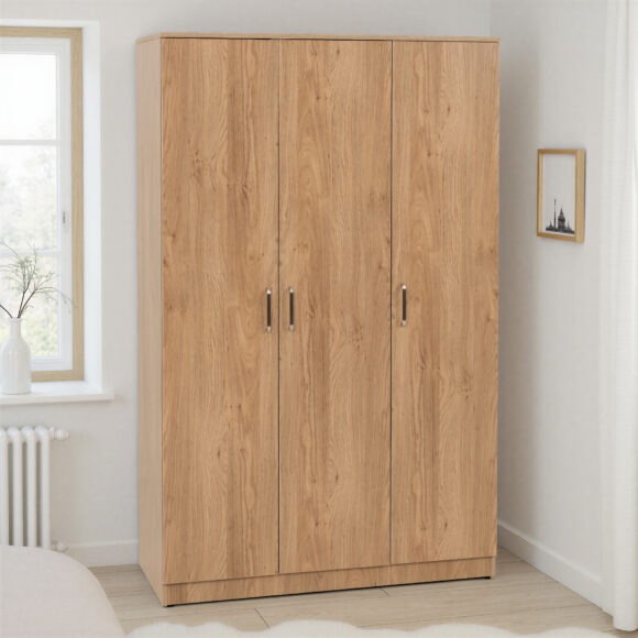 seconique Dakota 3 Door Wardrobe Oak Effect