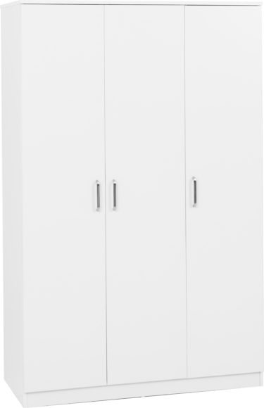 Seconique Dakota 3 Door Wardrobe White