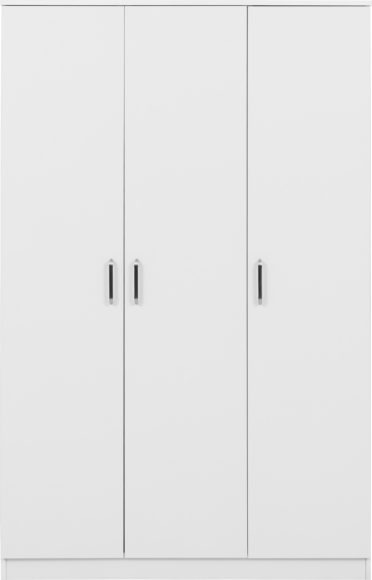 Seconique Dakota 3 Door Wardrobe White