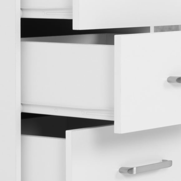 Seconique Dakota 3 Drawer Bedside White