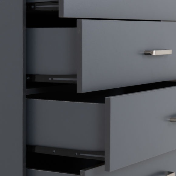 Seconique Dakota 4 Drawer Chest Dark Grey