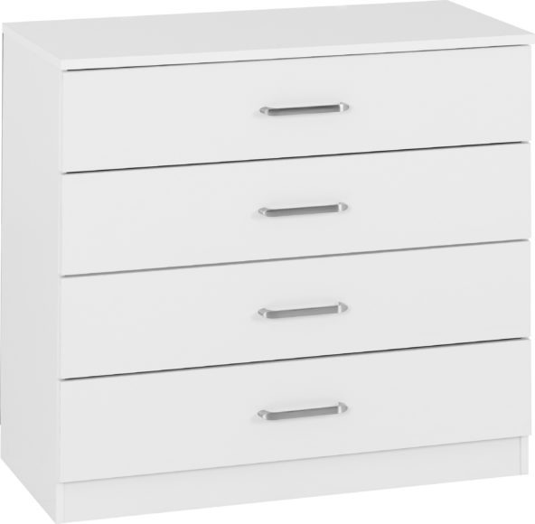 Seconique Dakota 4 Drawer Chest White