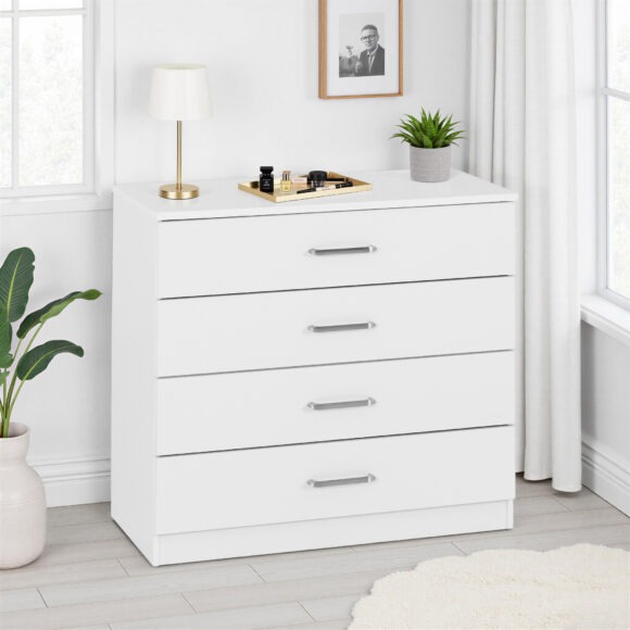 seconique Dakota 4 Drawer Chest White