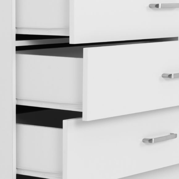 Seconique Dakota 5 Drawer Chest White