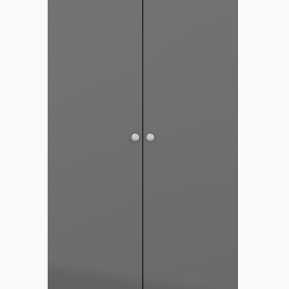 Seconique Denver 2 Door Wardrobe Grey Gloss