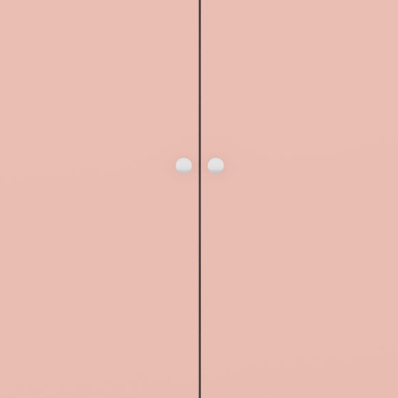 Seconique Denver 2 Door Wardrobe White/Pink Gloss