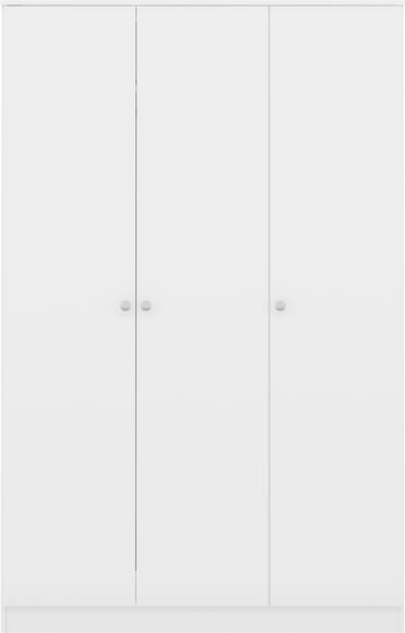 Seconique Denver 3 Door Wardrobe White Gloss
